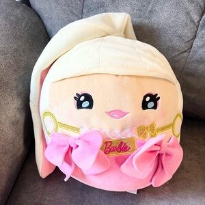 Barbie Cuutopia Pink Dress Squishy Plush Toy 11 Inches Pillow Collectible
